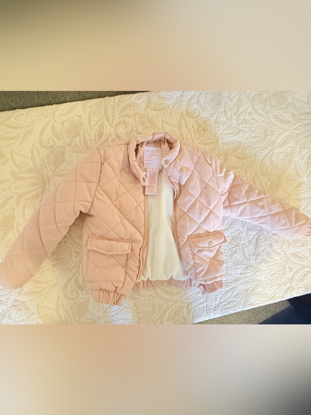 Kids Quilted Pink Jacket